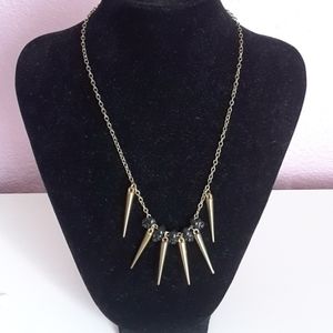 Skull and spike necklace